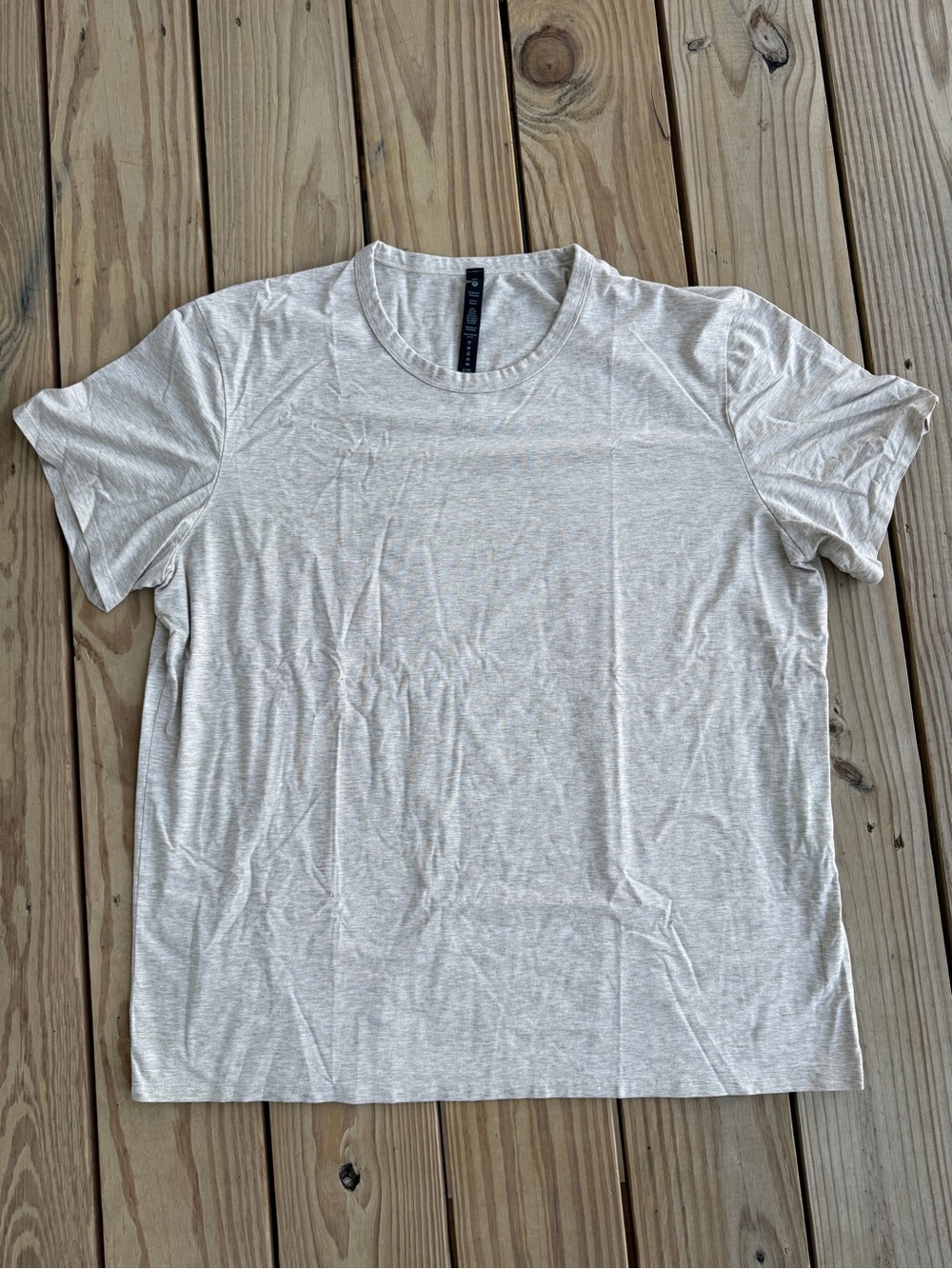 Lululemon Fundamental T-Shirt Men’s XXL 2XL Tan Heathered Soft Stretch